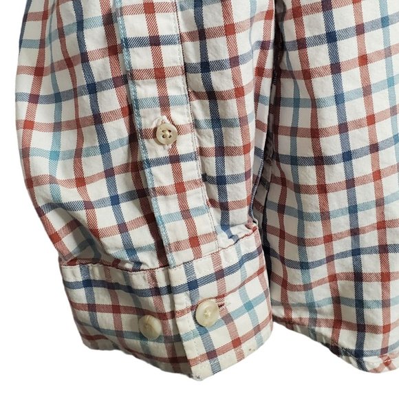 Eddie Bauer Mens Sz XL Shirt Button Down Collar Check Cotton Relaxed Fit Pocket - Picture 5 of 6